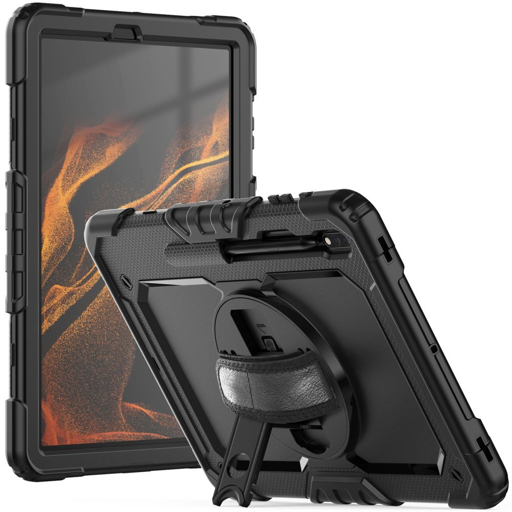 Púzdro Tech-protect Solid360 Samsung Galaxy Tab S8+ Plus/S7+ Plus/S7 FE 12.4 Black