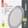 ZD1243 LED vstavané svietidlo NEXXO, okrúhle, strieborné, 18 W, so zmenou CCT EMOS Lighting