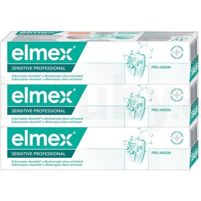 Elmex Sensitive Professional zubná pasta pre citlivé zuby 3x75 ml