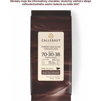 Callebaut Belgická čokoláda 10kg Extra Horká 70 %