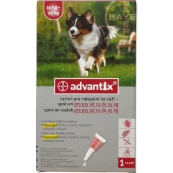 Advantix spot-on 10-25 kg 1 x 2,5 ml