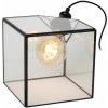 LUCIDE 10518/20/60 DAVOS stolná lampička V200mm 1xE27 priehľadná