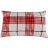 Vankúš Natale Typ 2 30x50 cm - biela / červená