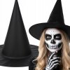 Čarodejnícky klobúk čierny, ku kostýmu na Halloween, 19x38x35cm, 1ks - Party Deco