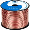 Cabletech Dvojlinka 2x1,5mm transparentný kábel, 100m rolka, MCKAB00008
