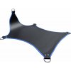 Mister B Basic Sling Black with Blue Piping, 5bodový sling pre BDSM hojdačky