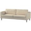 Dekoria Poťah na sedačku Karlstad (rozkladací, 3-miestny, krátky), krémová, 224 x 89 x 64 cm, Chenille, 161-39