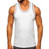 Biele pánske tank top tričko boxerského strihu Bolf 14276