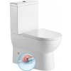 AQUALINE - JALTA WC kombi, Rimless, spodný/zadný odpad, biela PB103RW