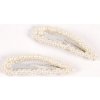 SOLIDA pukačky do vlasov balenie 2 ks so slonovinovými perlami