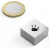 Neodymový magnet kváder 18 × 18 × 10 mm, s otvorom M4, N52, sila 15 kg