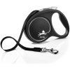 Vodítko Flexi Black Design L páska 5m čierne (do 50kg)