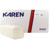 ZZ skladané papierové utierky KAREN 25x20 CM 2vr.100 %celulóza(3000ks)
