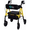 Rehafund Rf-617/z MARSYLIA chodítko pre seniorov štvorkolesové žlté