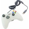 Ovládač na PC a XBOX 360 s káblom biely (Biely herný gamepad v štýle Xbox – spoľahlivý, presný a kompatibilný s PC aj Xbox 360)
