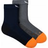 SALEWA Pánske nohavice MOUNTAIN TRAINER MERINO QUARTER SOCKS M modré/sivé Veľkosť: 39-41
