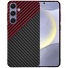 Techsuit Carbonite FiberShell kryt na Samsung Galaxy S24 Plus – červený Vortex