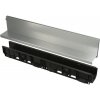 AlcaPlast AVZ101-R122 - Vonkajší žľab štrbinový s asymetrický m nástavco m 160 mm, pozinkovaná oceľ