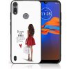 VSETKONAMOBIL 40674 MY ART Silikónový kryt Motorola Moto E6s RED DRESS (137)