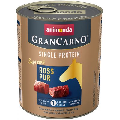 animonda GranCarno Adult Single Protein Supreme 24 x 800 g - čisté konské