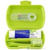 CURAPROX Kids travel set zelený (1x zubná kefka, 2x medzizubná kefka CPS, 1x zubná pasta mäta 6+ 10 ml, 1x nálepka) 1x1 set