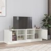 TV skrinky 2 ks biele 67x39x44 cm oceľ-ForU-841702