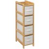 5five Simply Smart Kúpeľňový regál TIDY BOX 78,5 cm bambus/béžový