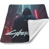 Sablio Detská deka pre bábätko Cyberpunk 2077 Pohled do města - 90x120 cm
