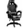 Herné kreslo Ekspand FG02 čierne, umelá koža, čierne
