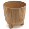 PROSPERPLAST kvetináč 10,7cm RYFO N ECO WOOD DRF110NW-4665W naturo plastový