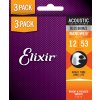 Elixir Nanoweb 80/20 Bronze Light 3-Pack