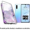Luxria Double Glass Magnetic - Strieborné presklené magnetické púzdro pre Huawei pre Huawei: P30