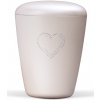 Ekologická urna Heart - Biela