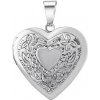 SILVEGO Oceľový medailón srdce otváracie KMM52505