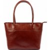 FLORENCE Dámská kožená kabelka Viktorie hnedá