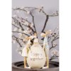 Clayre & Eef Veľkonočné dekorácie zajačikovia pri vajíčku Happy together - 13*9*17 cm - Clayre & Eef