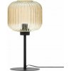 Kaja Clark stolová lampa 1x15 W čierna-jantárová K-5656