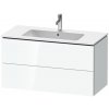 Duravit L-Cube skrinka 102x48.1x55 cm závesné pod umývadlo biela LC624208585