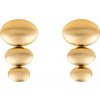 Marc Malone Výrazné pozlátené náušnice Amelie Gold Earrings MCE250216G