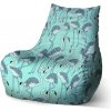 Sablio Sedací vak Bean Plameniaky - 60 x 70 x 70 cm