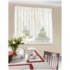 Záclona krémova dekoračná s prekrojením Šírka 400 cm | Dĺžka 145 cm krémová