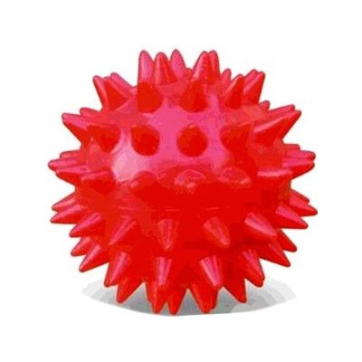GYMY Masážna loptička ježko 5 cm červená 1 ks - Gymy loptička masážna ježko červená 5 cm