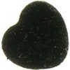 Nos srdíčko černé plyšové 12 mm