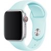 eses Základný silikónový remienok pre Apple Watch 38 mm/40 mm/41 mm/42 mm - veľkosť M/L Farba: tyrkysovo modrá