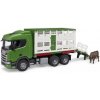 Bruder Prepravník zvierat Scania s figúrkou kravy 3548