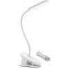 Aigostar B.V. Aigostar - LED Stmievateľná nabíjacia stolná lampa s klipom LED/2,5W/5V 1200mAh biela AI0919 + záruka 3 roky zadarmo + záruka 3 roky zadarmo