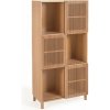 Knižnica v dekore duba s posuvnými dverami v prírodnej farbe 85x170 cm Beyla – Kave Home