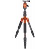 Rollei Statív Compact Traveler No 1 Carbon/ Záťaž 8kg/ Vytiahnutý 142 cm/ Karbón/ Oranžový