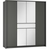 Stolar SPLIT 200 šatníková skriňa, grafit