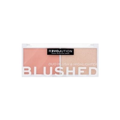Revolution Relove Colour Play Blushed Duo Blush & Highlighter paletka s rozjasňovačem a tvářenkou Sweet 5,8 g
